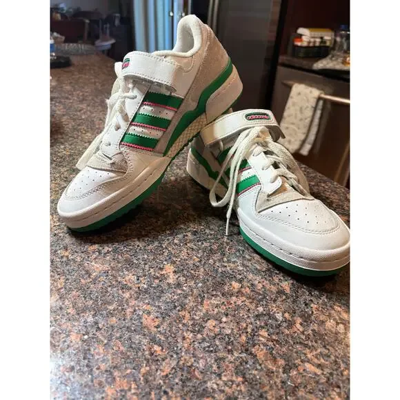 adidas Women's Forum Low Basketball "Watermelon" Green/Pink Size 8.5 - Picture 14 of 16
